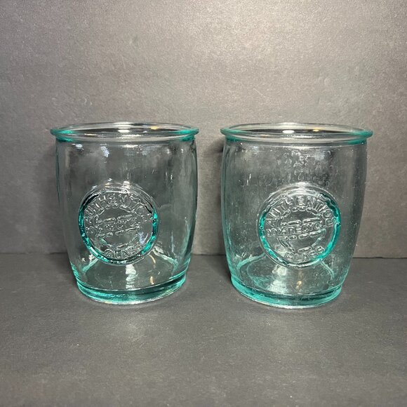 Set of 2 Vidrios San Miguel 100% Recycled Glass Low Ball Cup Tumblers 12oz - Picture 1 of 10